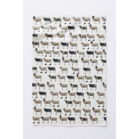 MM Sketch Counting Sheep Tea Towel