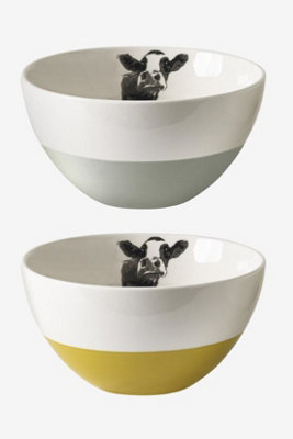 MM Sketch Moo Cereal Bowls Set Of 2 DIY at B&Q