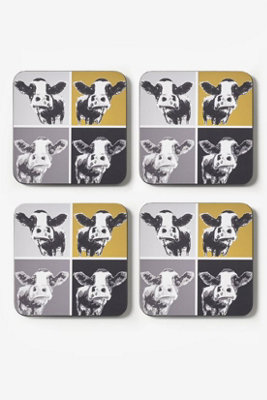 MM Sketch Moo Placemats and Coasters Set of 4