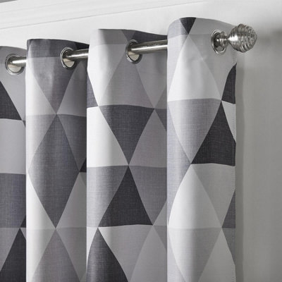 Mo 90" x 108" Charcoal (Ring Top Curtains)