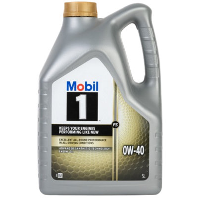 Mobil 1 FS 0W40 5L Engine Oil Fully Synthetic Performance Protection ...