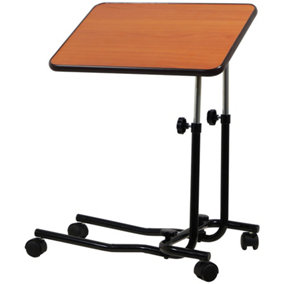 Mobile Multi Table - Height Adjustable Overbed Table - 550 x 410mm Surface Area