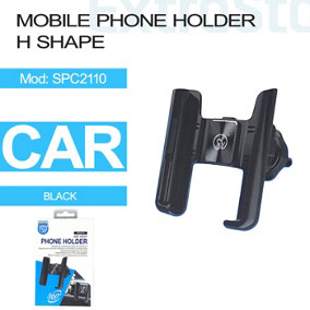 Mobile Phone Holder, Black, H Shape