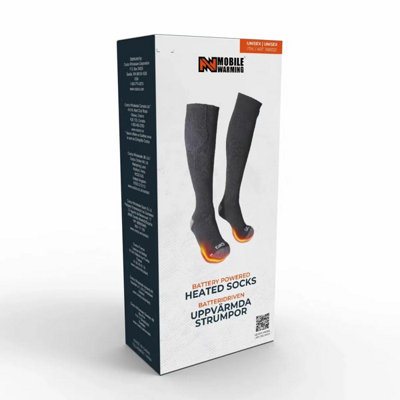Mobile Warming Heated Socks Rechargeable Battery Thermal Winter Ski Medium