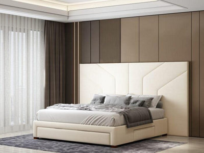 Moda Extra Wide Hotel Style Divan Bed Drawer Storage - Double