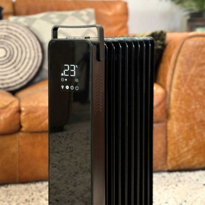 Moda Nexus WiFi Oil Filled Portable Radiator - Black 2500w