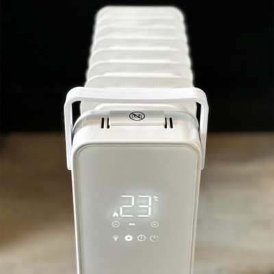 Moda Nexus WiFi Oil Filled Portable Radiator - White 2500w