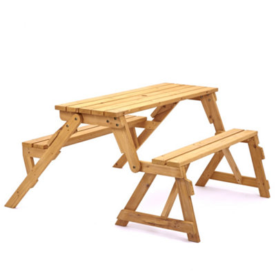 Garden bench on sale table b&q