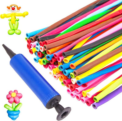 2 x Balloon Modelling Kit Balloons 30Pcs Long Modeling Party Pump Twisting | UK