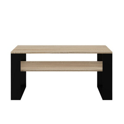 MODERN 1P Coffee Table Sonoma Oak Black