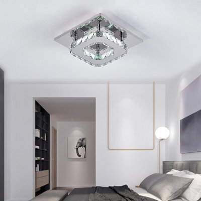 Modern 20cm Small Crystal LED Ceiling Light for Hallways and Corridor