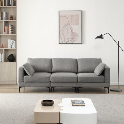 Modern dark deals grey sofa