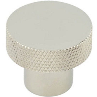 Modern 30mm Polished Nickel Cupboard Knob for Stylish Home Decor - Kitchen Cabinet Knob