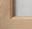 Modern 3P Panel Oak Frosted Glzd Door 1981 x 686mm