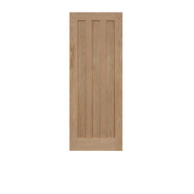 Modern 3P Panel Oak Panel Door 1981 x 610mm