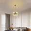 Modern 8 Lights Chrome Sputnik Dandelion Crystal Hanging Ceiling Pendant Lights 45cm