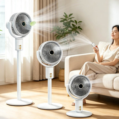 Modern Air Circulation Standing Fan, Type-C Powered, Telescopic Height ...