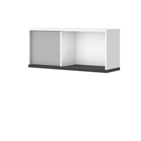 Modern and Artistic Imola Wall Hung Cabinet in White Matt (H)400mm (W)900mm (D)280mm - Great for Living Space Storage