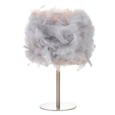 Feather table online lamp b&q