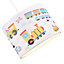 Modern and Colourful Trains Childrens Cotton Fabric Round Drum Lamp Shade - 25cm