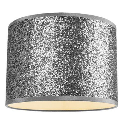 Silver glitter store lampshade b&m