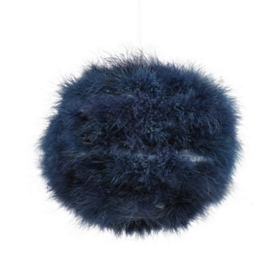 Blue feather on sale light shade