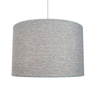 Light grey drum deals lampshade