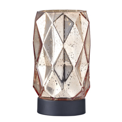 Copper geometric store lamp