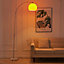 Modern Arched Height Adjustable Floor Lamp Floor Light with Marble Base 145 to 220CM