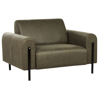 Modern Armchair Dark Green ASKIM