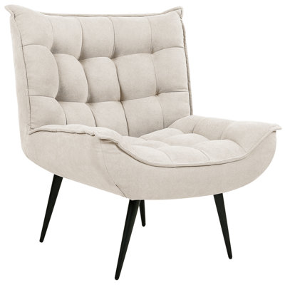 Modern Armchair Light Beige ALVESTA