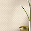 Modern Art Art Deco Diamond Fan Wallpaper Rose Gold / White Rasch 433616