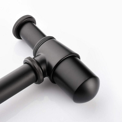 Modern Basin Sink Bottle Trap Waste Bathroom Basin Sink Pipe Matte Black - 4