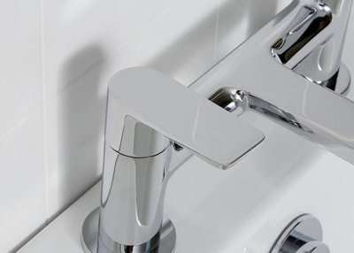 Modern Bath Filler Waterfall Chrome Mixer Tap Bathroom