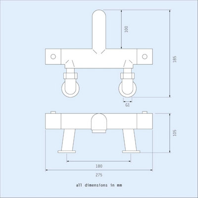 Modern Bath Shower Mixer Tap with Deck Pillar Shower Taps Set And Kit - 5