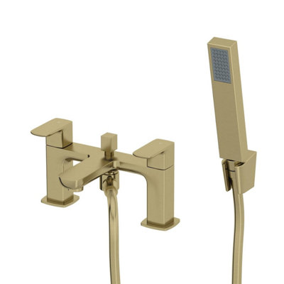 Hapilife Basin And Bath Mixer Tap With Shower Attachment Set Slotted Pop Up Waste Waterfall - View #7