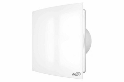 Modern Bathroom Extractor Fan 125mm 5" with White Front Panel