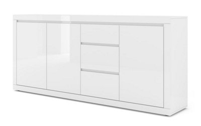 Modern Belle Sideboard Cabinet in White W1950mm x H890mm x D400mm