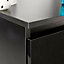 Modern Black 140cm Matt Gloss TV Stand Cabinet Suitable for 40 49 50 55 65 Inch 4K LED Flat Screen TV's