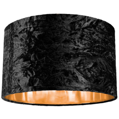 Large crushed deals velvet lampshade