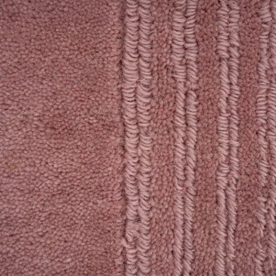 Modern Bordered Pink Soft Office Area Rug 160cm x 230cm