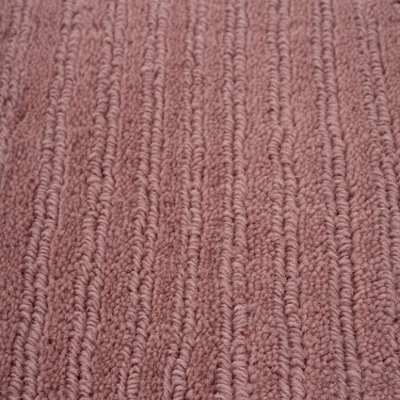 Modern Bordered Pink Soft Office Area Rug 160cm x 230cm