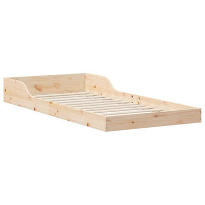 Modern Brown 90 x 210 cm Solid pine wood
