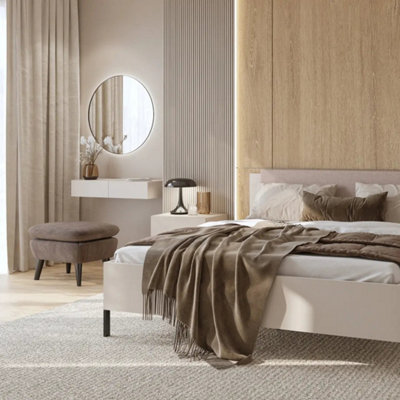 Modern Cashmere Floating Dressing Table 90cm - Space-Saving Style with ...