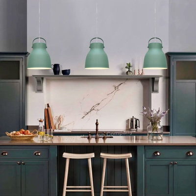 Modern Ceiling Pendant Light Green Shade M0150