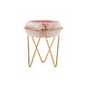 Modern Ceramic Tabletop Planter with Gold Metal Stand 125 x 165 mm