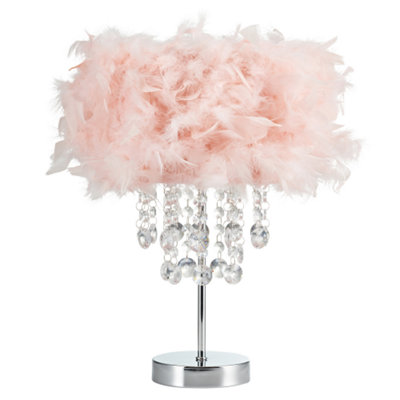 Feather table best sale lamp b&q