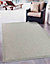 Modern Checkered Design Outdoor-Indoor Rugs Silver 50x80 cm