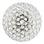Modern Chrome and Clear Glass IP44 Rated Bathroom Ceiling Light