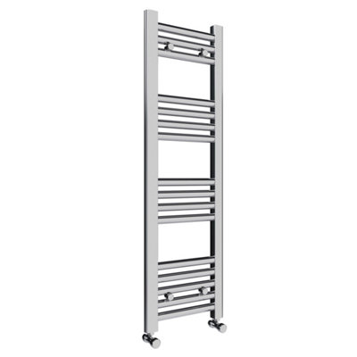 Modern Chrome Straight Heated Towel Rail Radiator 400x1000mm with ...